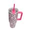 40oz. Pink Skull Leopard Stainless Steel Insulated Tumbler by Ashland®